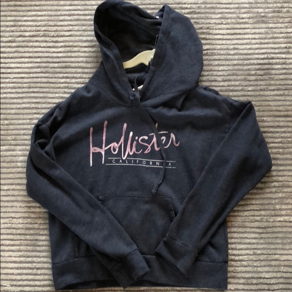 Navy blue Hollister hoody